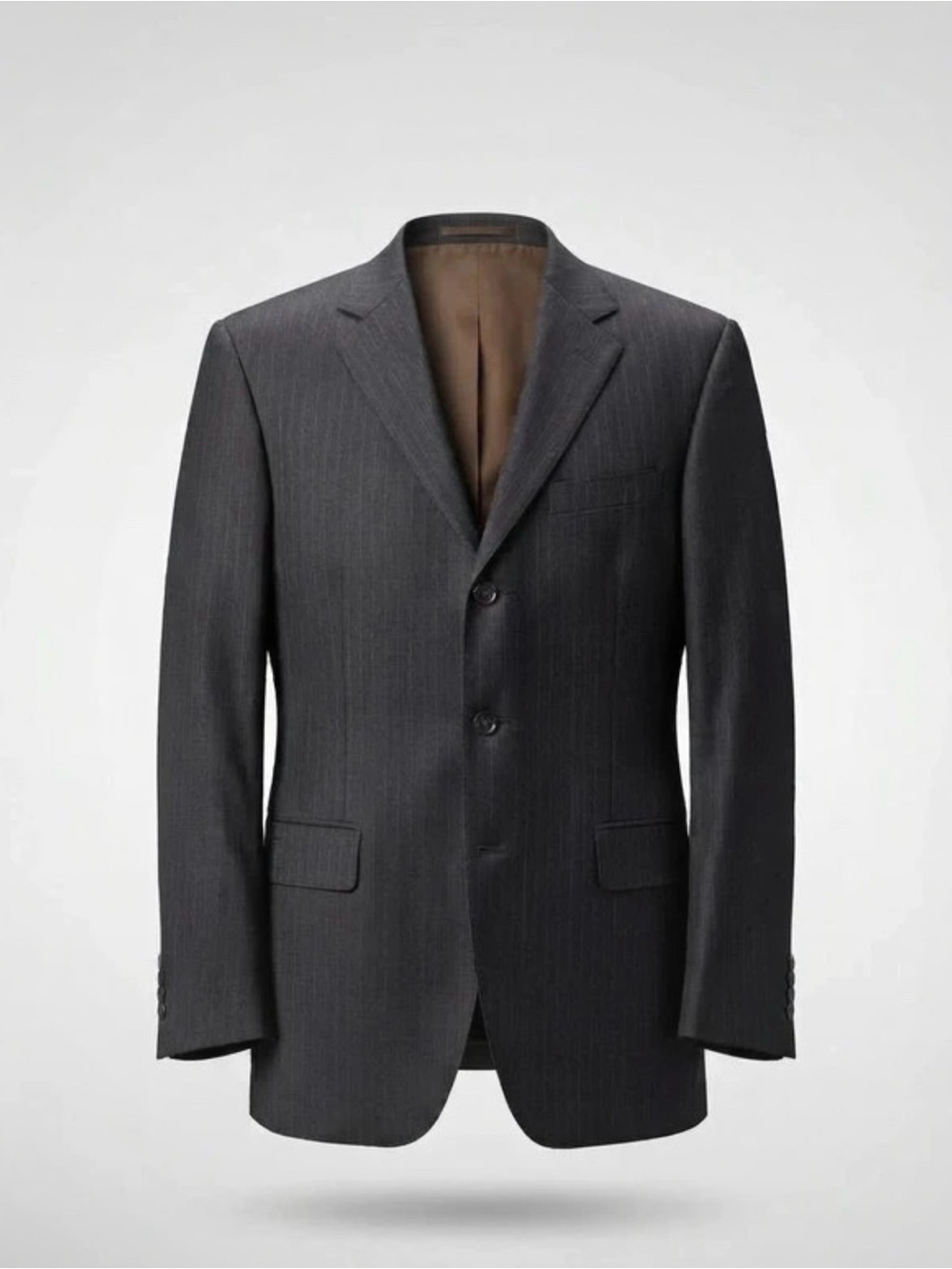 Fumagalli Charcoal Pinstripe Wool Blazer Sport Coat Mens Size 36R